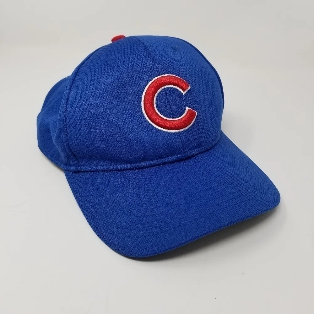Vintage Logo Chicago Cubs OC Sports Hat Stitched Team MLB Blue Adjustable
